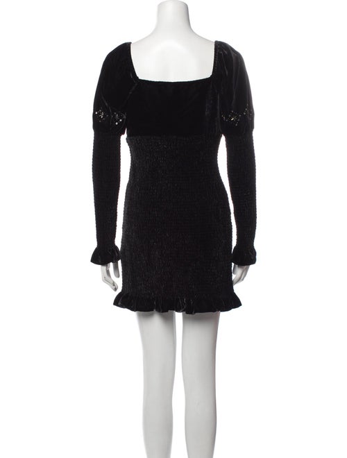 LoveShackFancy Square Neckline Mini Dress