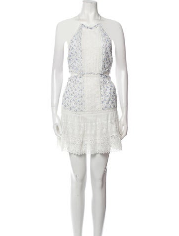 LoveShackFancy Dresses Floral Print Mini Dress M