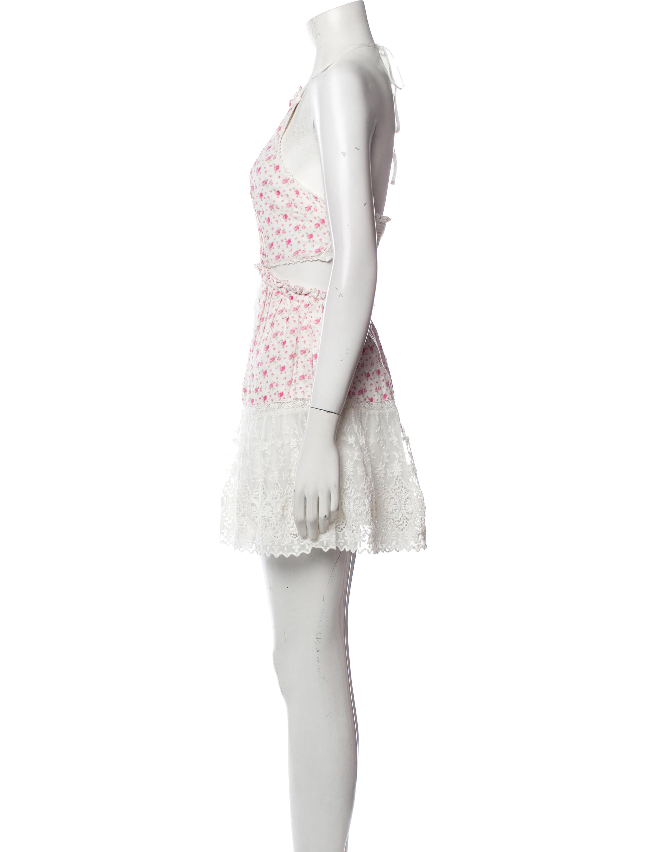 LoveShackFancy Floral Print Mini Dress w/ Tags