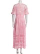 LoveShackFancy Tie-Dye Print Long Dress