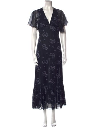 LoveShackFancy Lace Pattern Long Dress