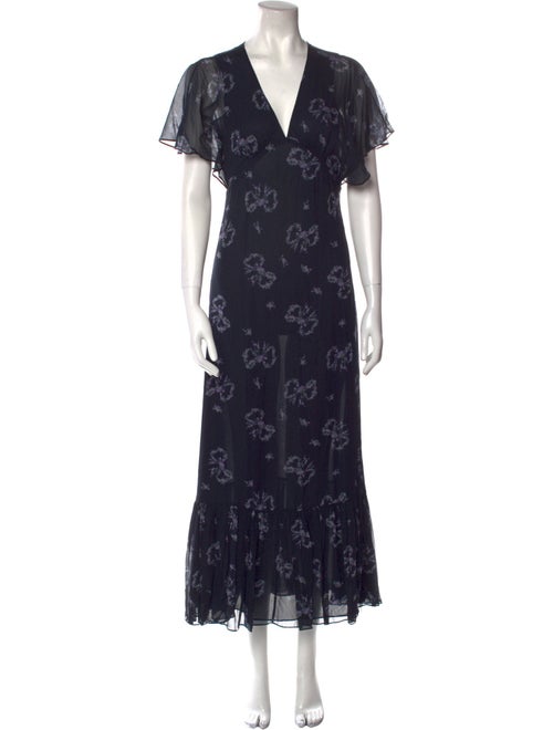 LoveShackFancy Lace Pattern Long Dress