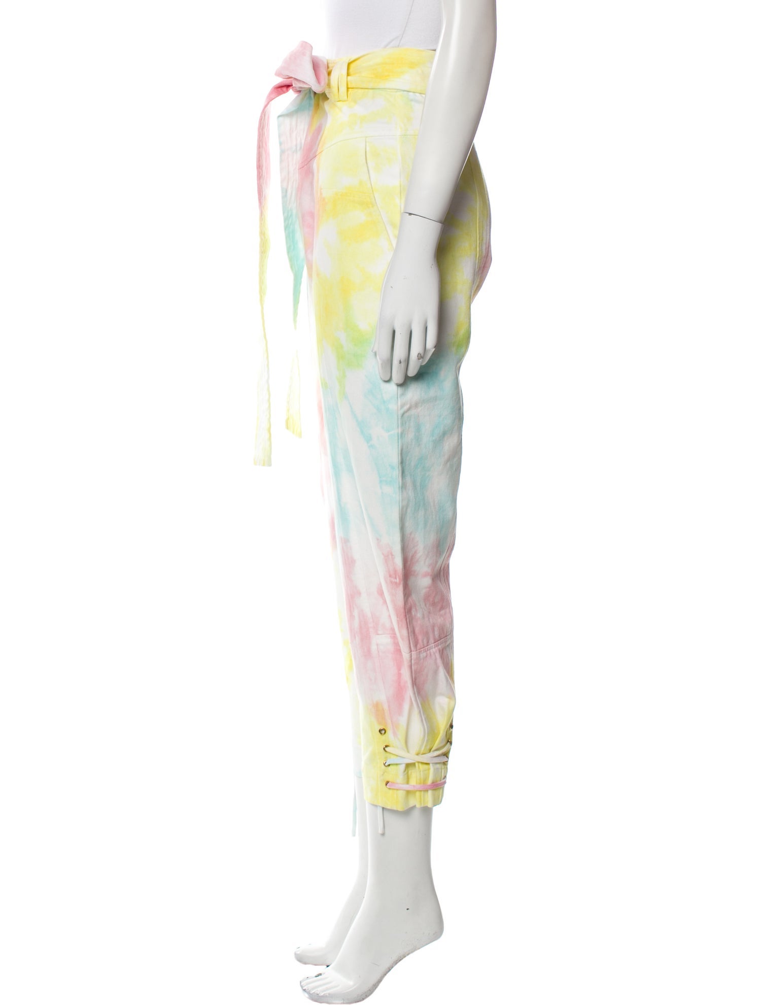 LoveShackFancy Tie-Dye Print Skinny Leg Pants