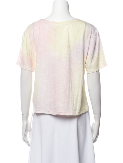 LoveShackFancy Scoop Neck Short Sleeve T-Shirt