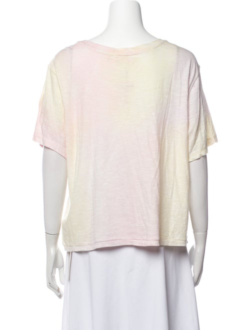 LoveShackFancy Scoop Neck Short Sleeve T-Shirt