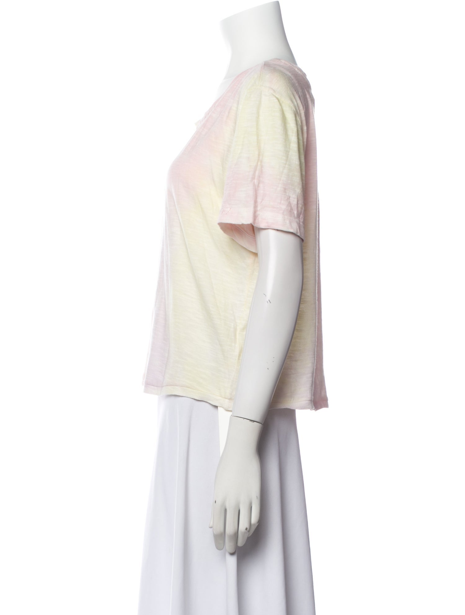 LoveShackFancy Tie-Dye Print Scoop Neck T-Shirt