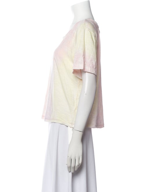 LoveShackFancy Tie-Dye Print Scoop Neck T-Shirt