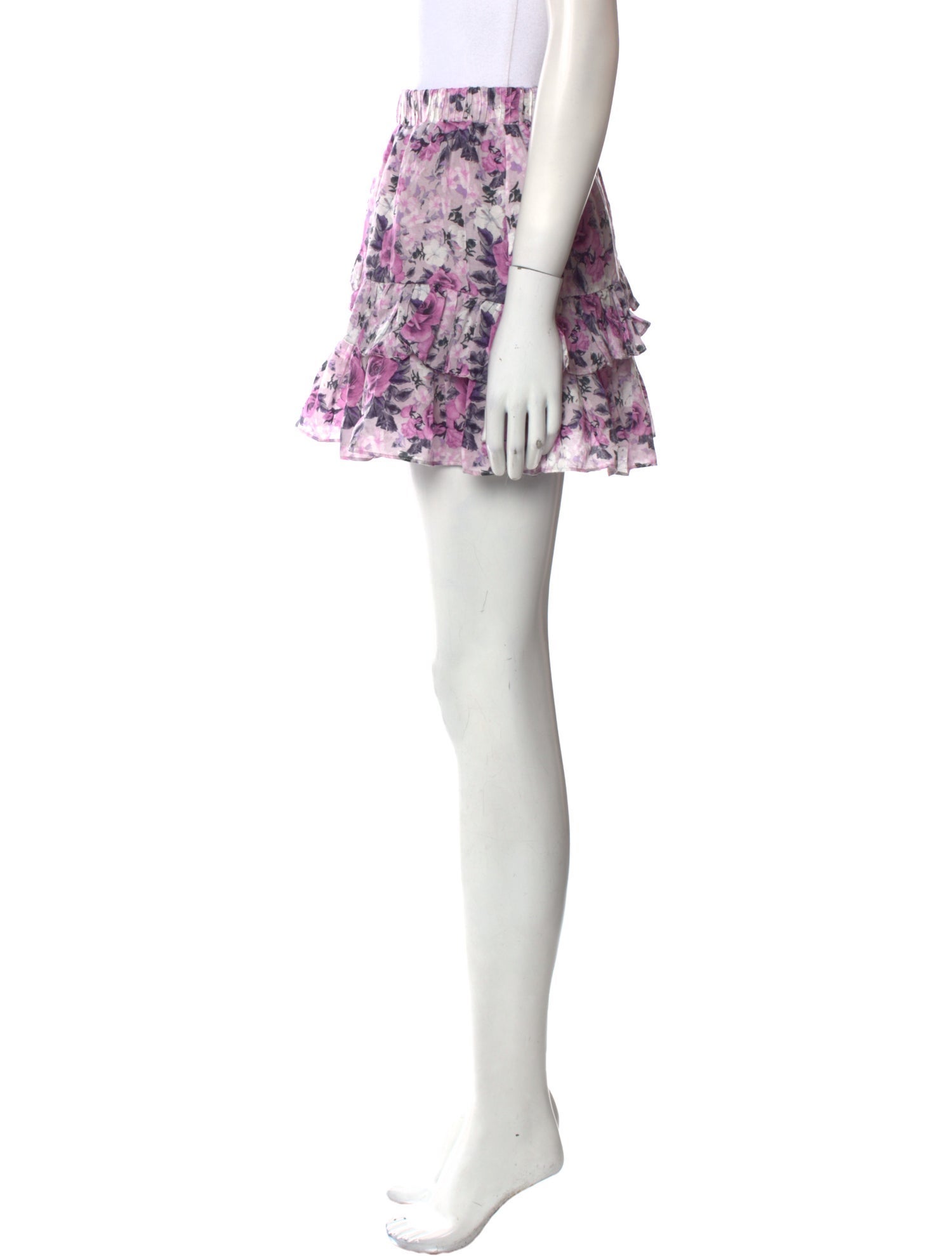 LoveShackFancy Floral Print Mini Skirt w/ Tags