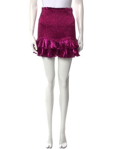 LoveShackFancy Skirts Ruffle Embellishment Mini Skirt XS