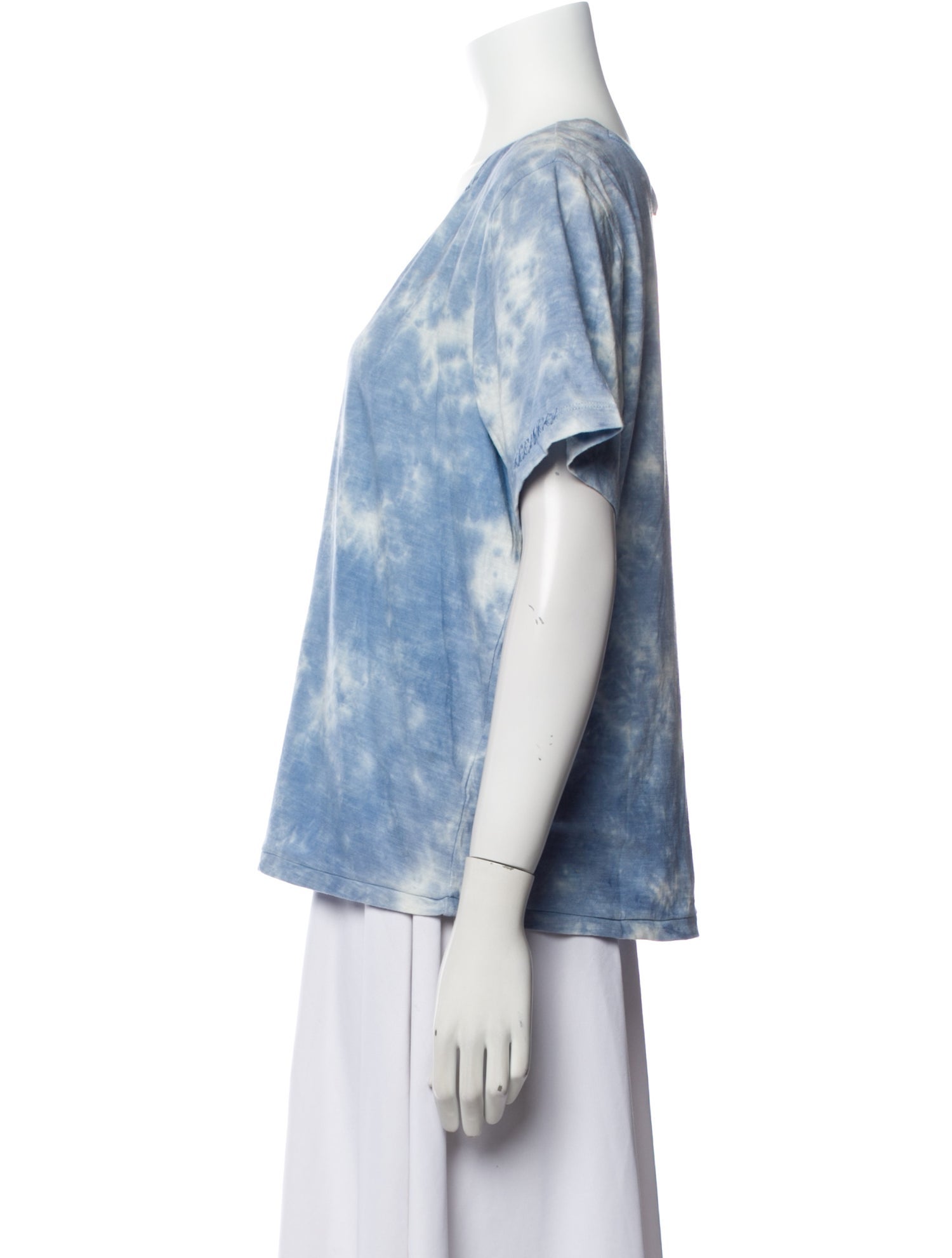 LoveShackFancy Tie-Dye Print Scoop Neck T-Shirt