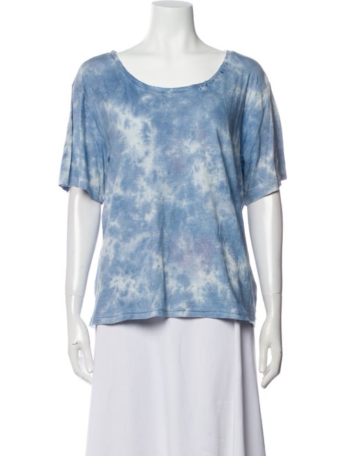 LoveShackFancy Tie-Dye Print Scoop Neck T-Shirt