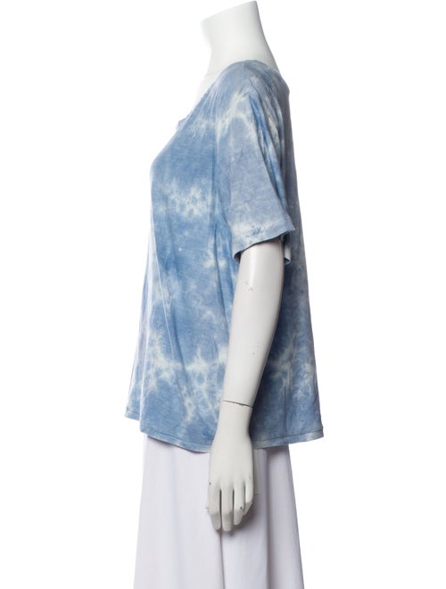 LoveShackFancy Tie-Dye Print Scoop Neck T-Shirt