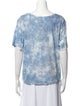 LoveShackFancy Tie-Dye Print Scoop Neck T-Shirt