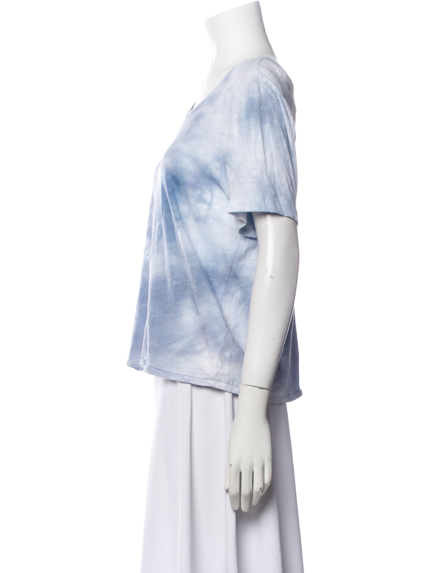 LoveShackFancy Tie-Dye Print Scoop Neck T-Shirt