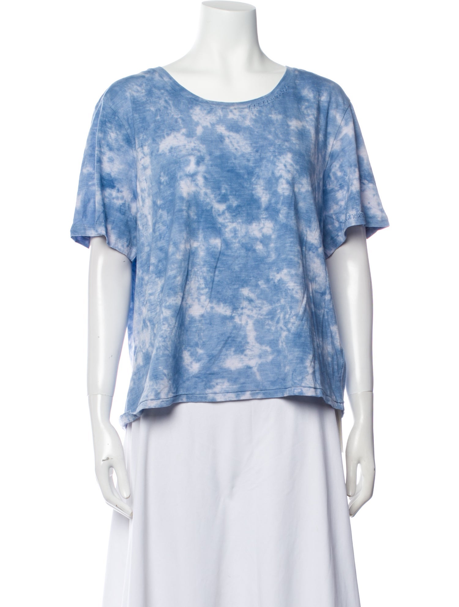 LoveShackFancy Tie-Dye Print Scoop Neck T-Shirt