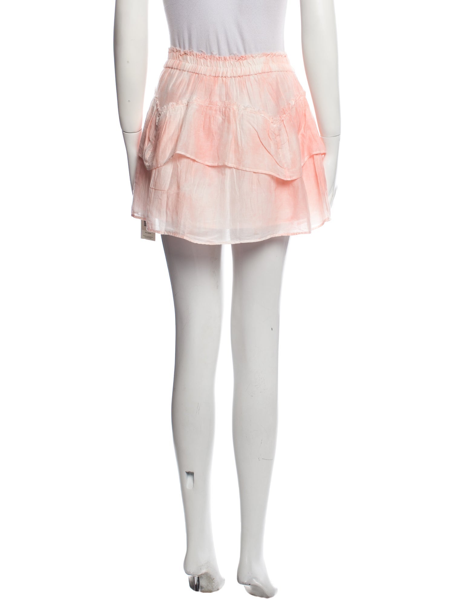 LoveShackFancy Tie-Dye Print Mini Skirt