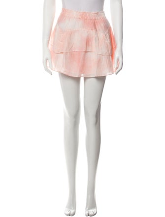 LoveShackFancy Tie-Dye Print Mini Skirt