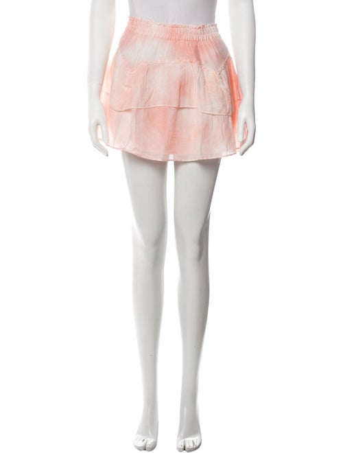 LoveShackFancy Tie-Dye Print Mini Skirt