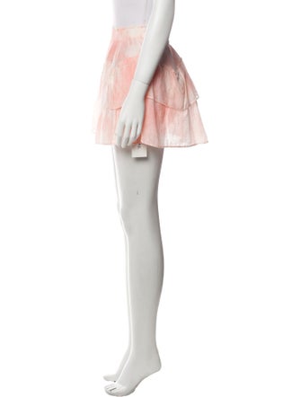 LoveShackFancy Tie-Dye Print Mini Skirt
