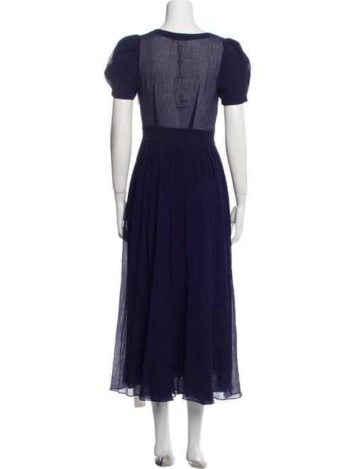 LoveShackFancy V-Neck Long Dress