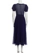 LoveShackFancy V-Neck Long Dress