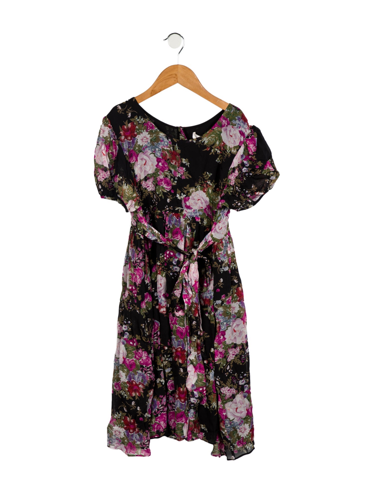 LoveShackFancy Toddler Girls Flower Print Pleated Dress