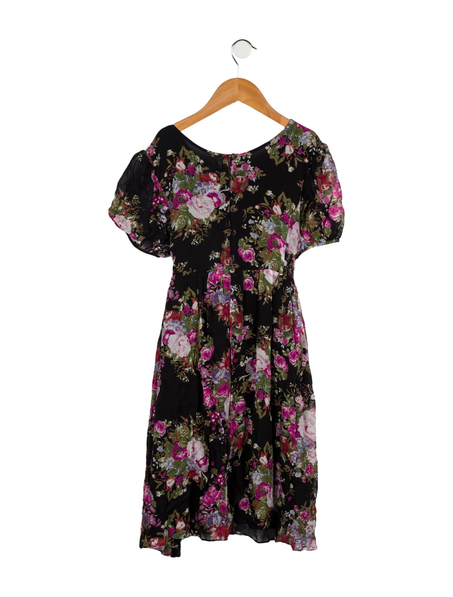 LoveShackFancy Toddler Girls Flower Print Pleated Dress