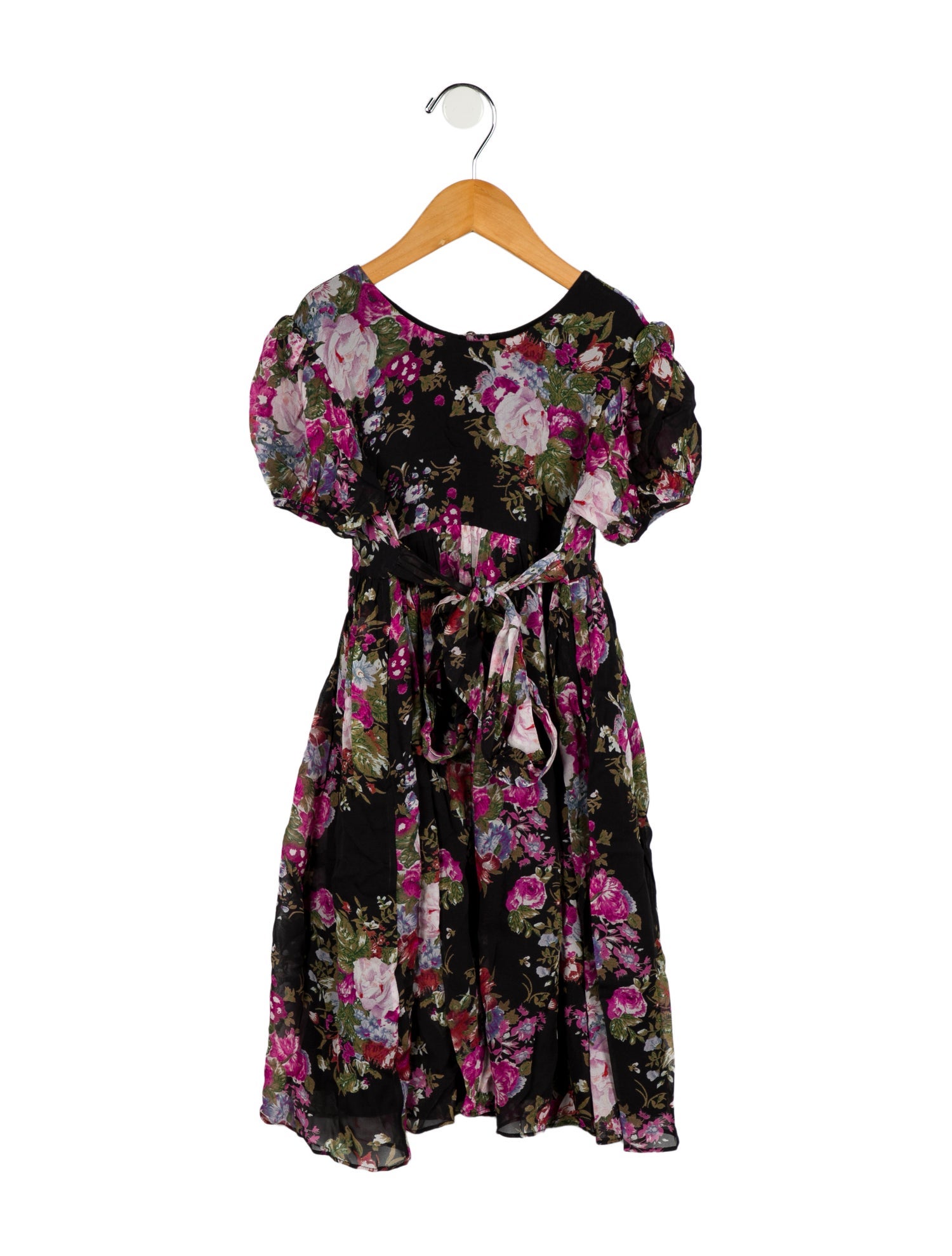 LoveShackFancy Toddler Girls Flower Print Pleated Dress