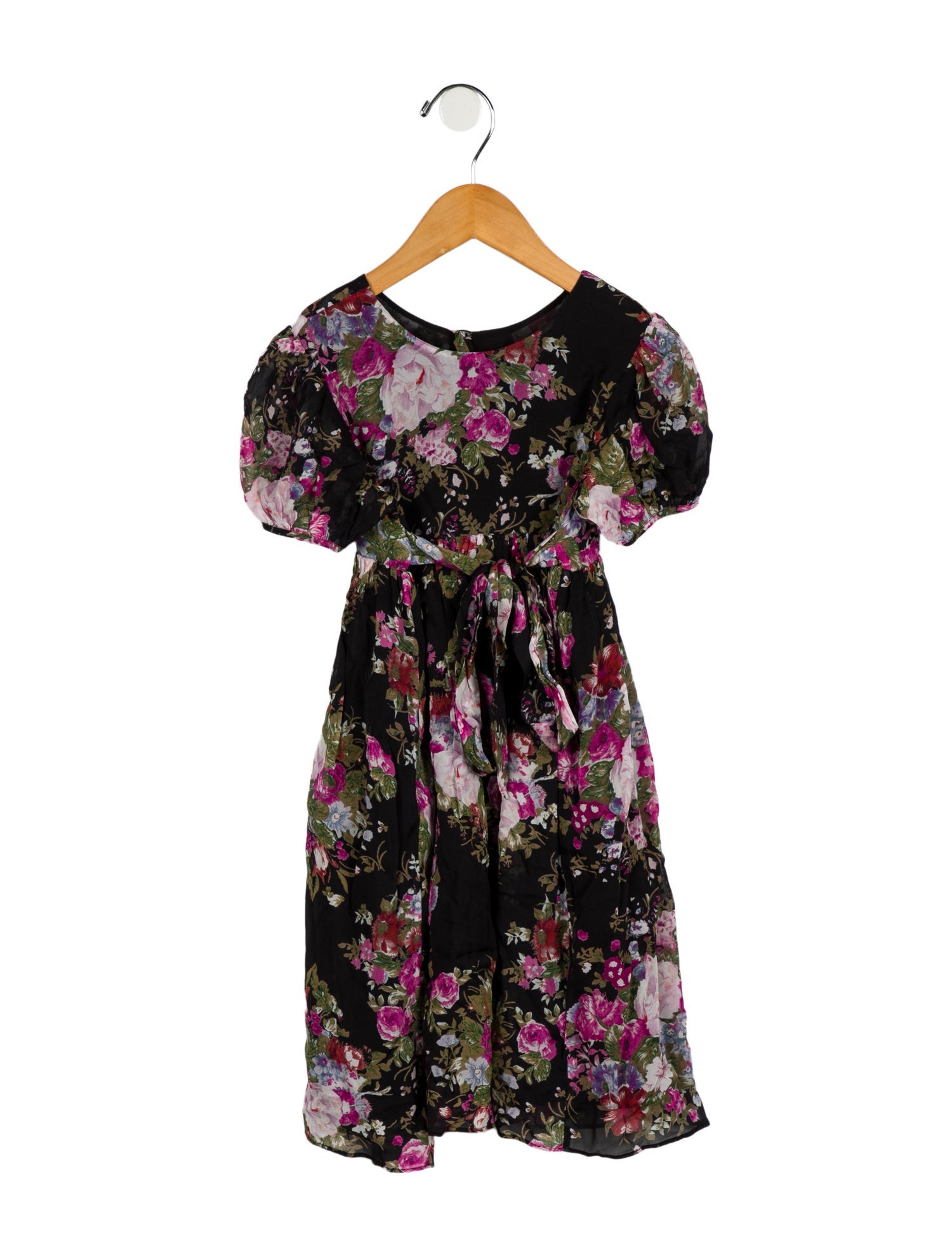 LoveShackFancy Toddler Girls Flower Print Pleated Dress w/ Tags