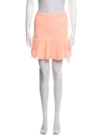 LoveShackFancy Ruffle Embellishment Knee-Length Skirt