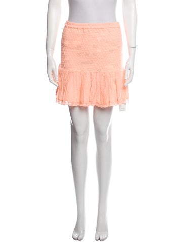 LoveShackFancy Skirts Ruffle Embellishment Knee-Length Skirt XS