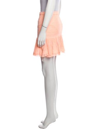 LoveShackFancy Ruffle Embellishment Mini Skirt