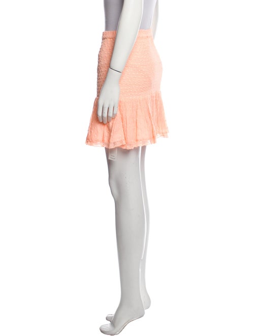 LoveShackFancy Ruffle Embellishment Mini Skirt