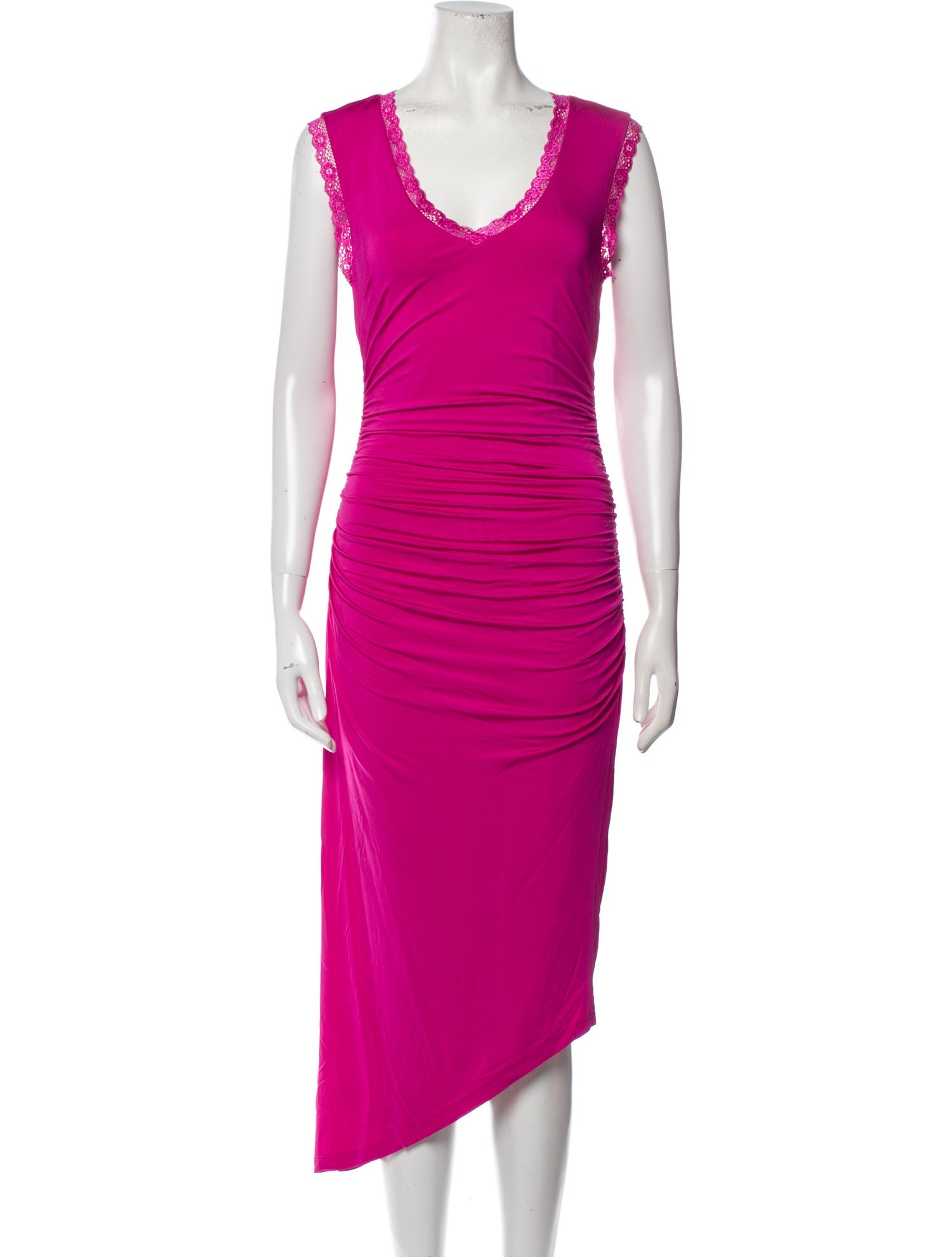 LoveShackFancy Scoop Neck Midi Length Dress