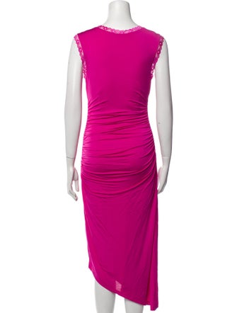 LoveShackFancy Scoop Neck Midi Length Dress