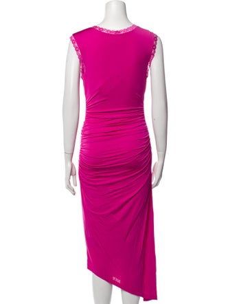 LoveShackFancy V-Neck Midi Length Dress