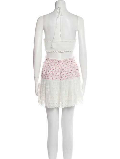 LoveShackFancy Lace Pattern Mini Dress