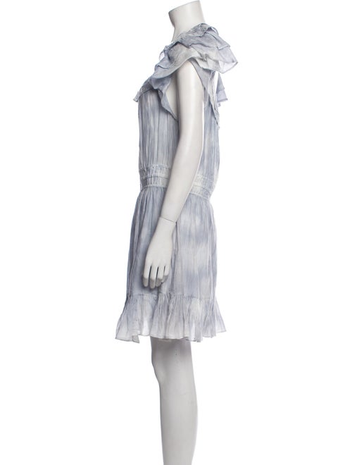 LoveShackFancy Tie-Dye Print Knee-Length Dress