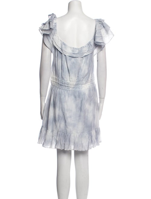 LoveShackFancy Tie-Dye Print Knee-Length Dress
