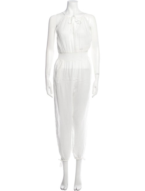 LoveShackFancy Scoop Neck Jumpsuit