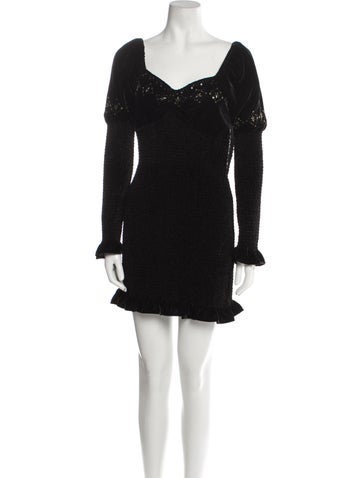 LoveShackFancy Dresses V-Neck Mini Dress XS