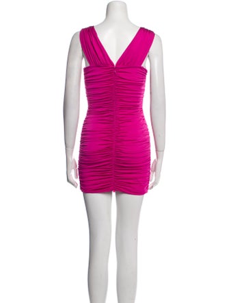 LoveShackFancy V-Neck Mini Dress