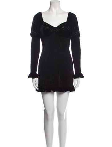 LoveShackFancy Dresses Square Neckline Mini Dress Petite