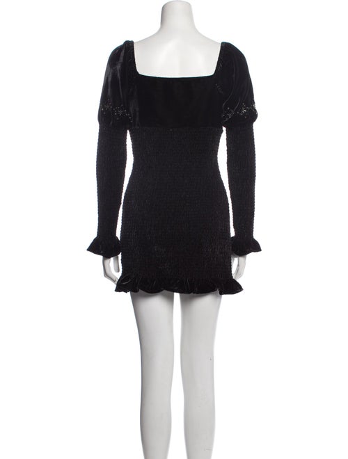 LoveShackFancy Square Neckline Mini Dress