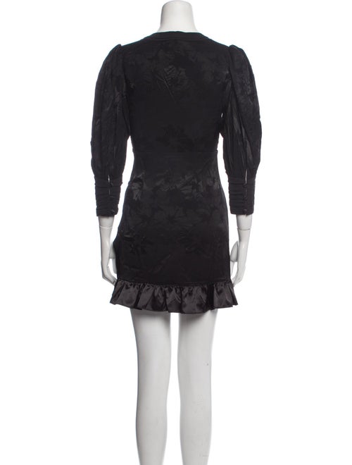 LoveShackFancy Plunge Neckline Mini Dress