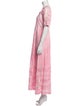 LoveShackFancy Tie-Dye Print Long Dress