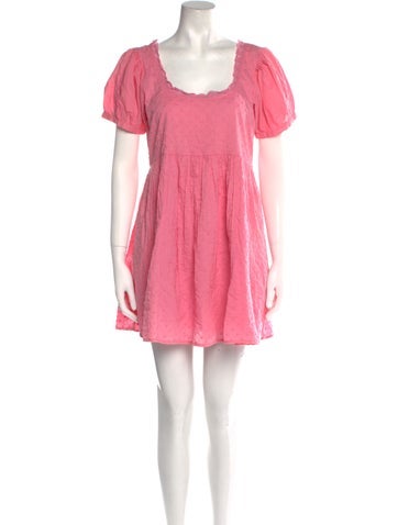 LoveShackFancy Dresses Scoop Neck Mini Dress S