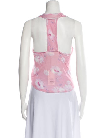 LoveShackFancy Floral Print Crew Neck Top