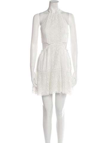 LoveShackFancy Dresses Halterneck Mini Dress XL