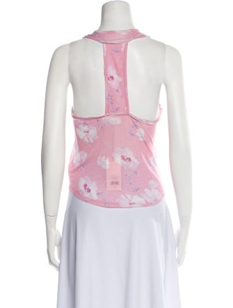 LoveShackFancy Floral Print Crew Neck Top